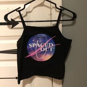 Spaced out crop top